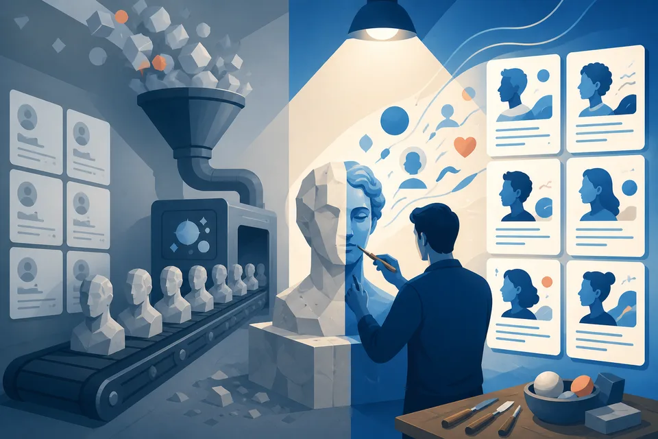 AI-Generated vs AI-Assisted LinkedIn Content