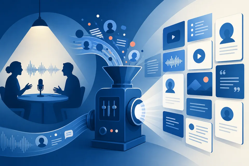 How to Turn a 1-Hour Interview Into 30 Pieces of Content