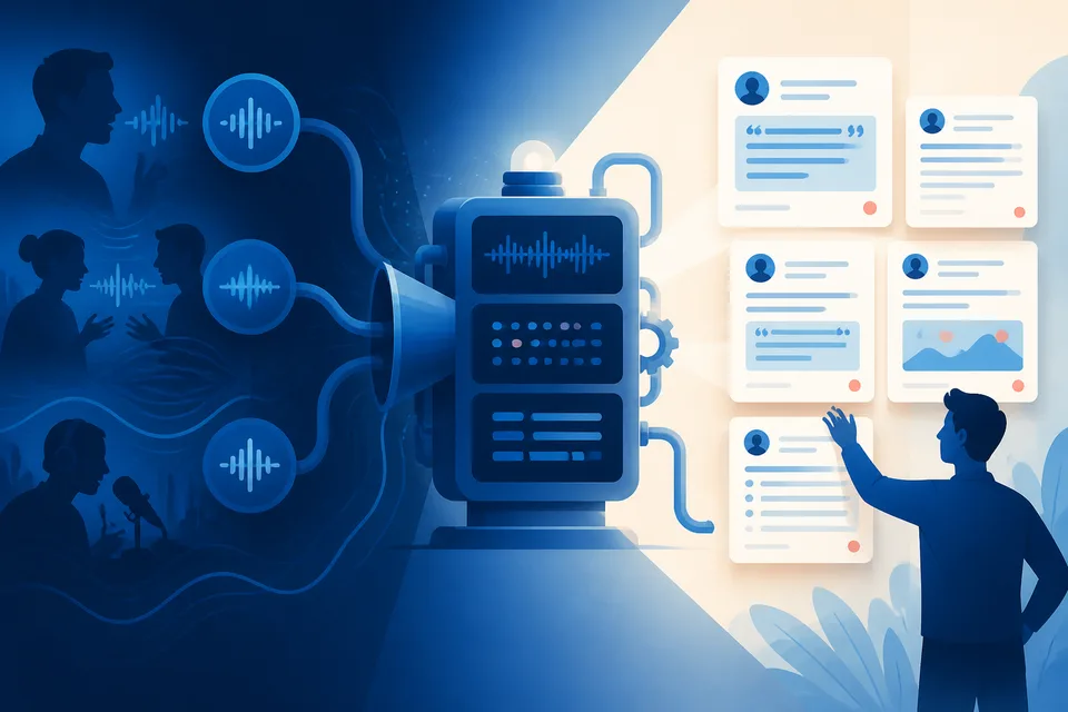 How to Turn Audio Recordings Into LinkedIn Posts