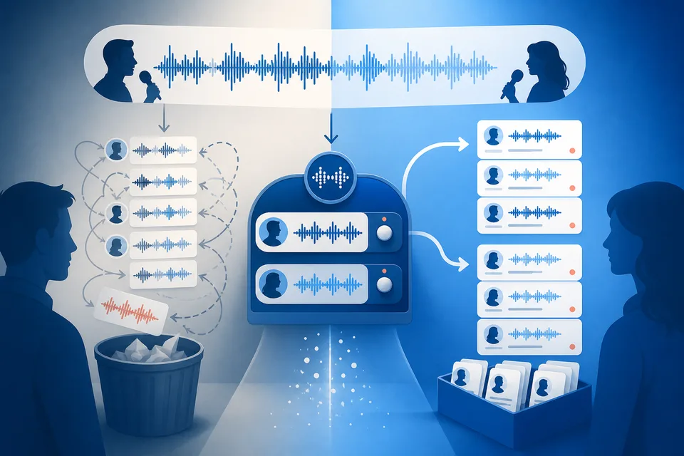 How Speaker Diarization Stops Expert Guests From Posting the Host's Lines