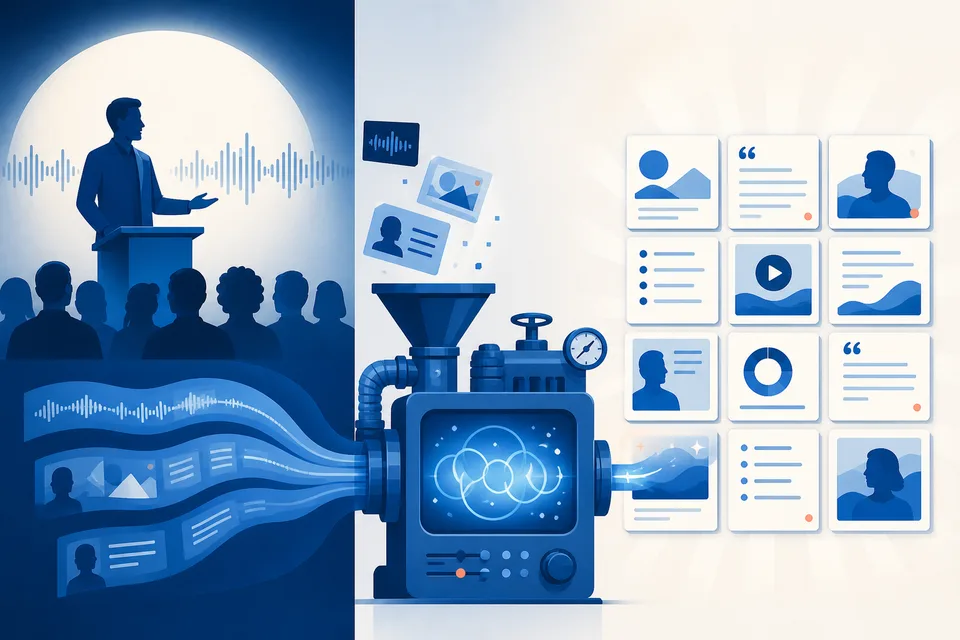Turning a Keynote Recording Into a Month of LinkedIn Authority Content